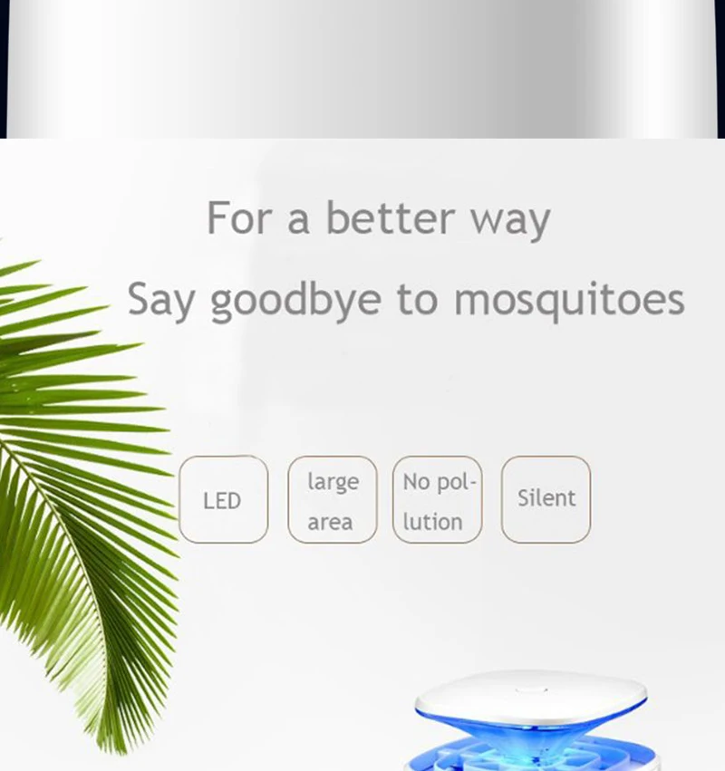 Newest Mosquito Killer Usb Photocatalyst Mosquito Killer Lamp Mute Home LED Mosquito Lamp