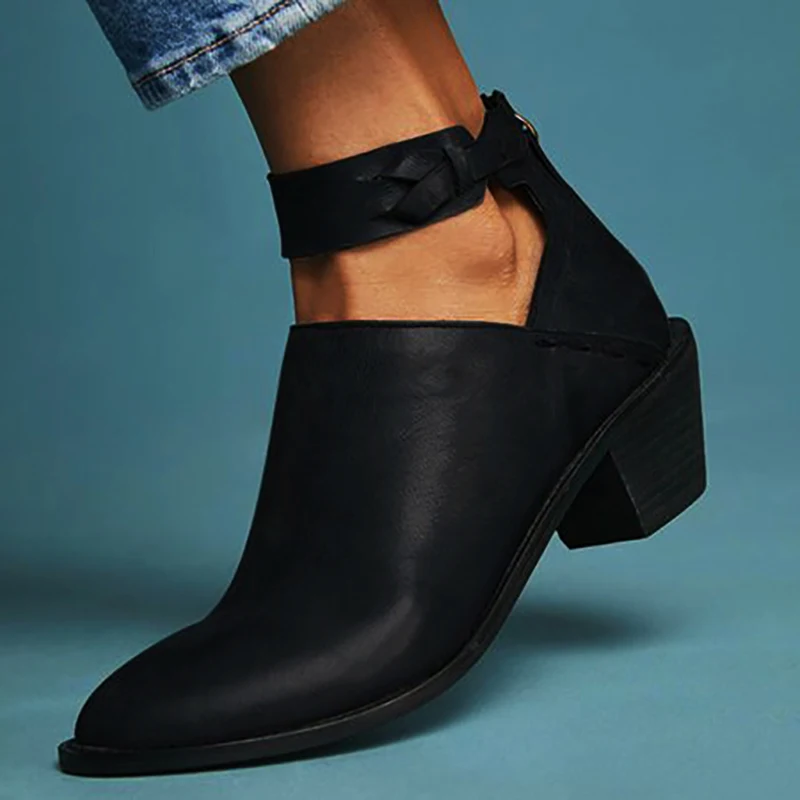 High Heels Shoes Spring Autumn Woman Ankle Boots Size 35- 43 AB106 -