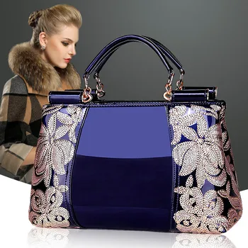 

women bags High-end counters patent leather patent leather handbags women's handbags shoulder bags luxury famous brand