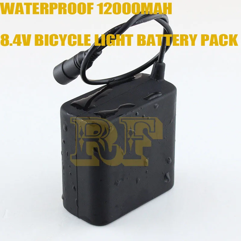 12000mAh High capacity 8.4V rechargeable 8*18650 battery back for most bike bicycle light.waterproof light | Электроника