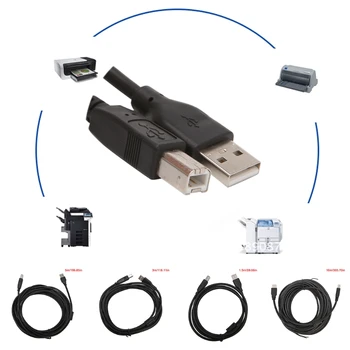

USB 2.0 Type A Male To B Male Data Charge Scanner Printer Cable 1.5M 3M 5M 10M