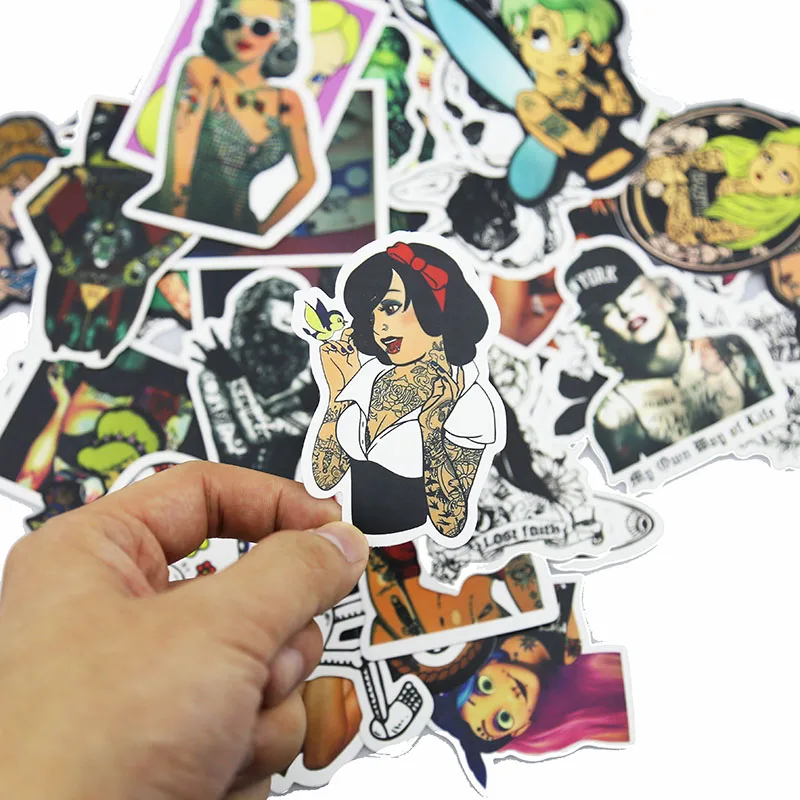 47 шт. укладка ПВХ Рюкзак забавные Сексуальная красоты Обувь для девочек Наклейки