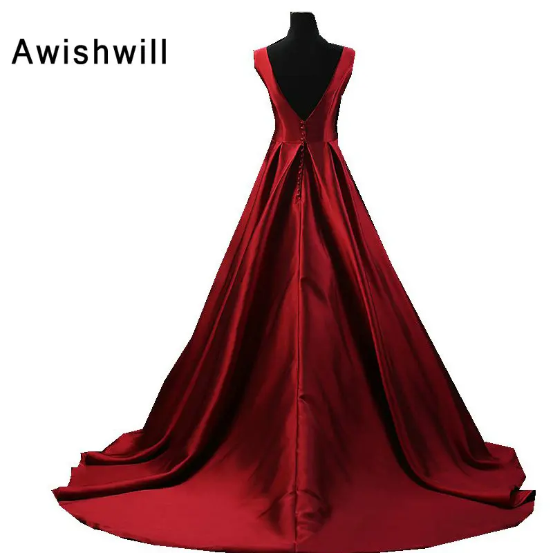 Женское атласное платье трапеция без рукавов Длинное Элегантное с аппликацией