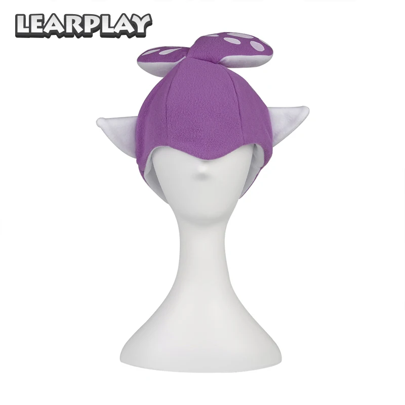 Splatoon 2 Splatfest Inkling Squid Cosplay Hairpin Hat Mask Purple Party Balaclava Cap Costumes