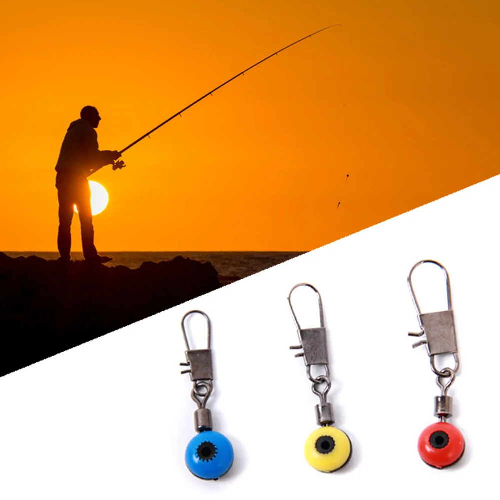 

Hot Sale 20Pcs/lot Fishing Line to Hook Swivels Shank Clip Connector Interlock Snap Connector Sea Fishing Lure Beans Belt