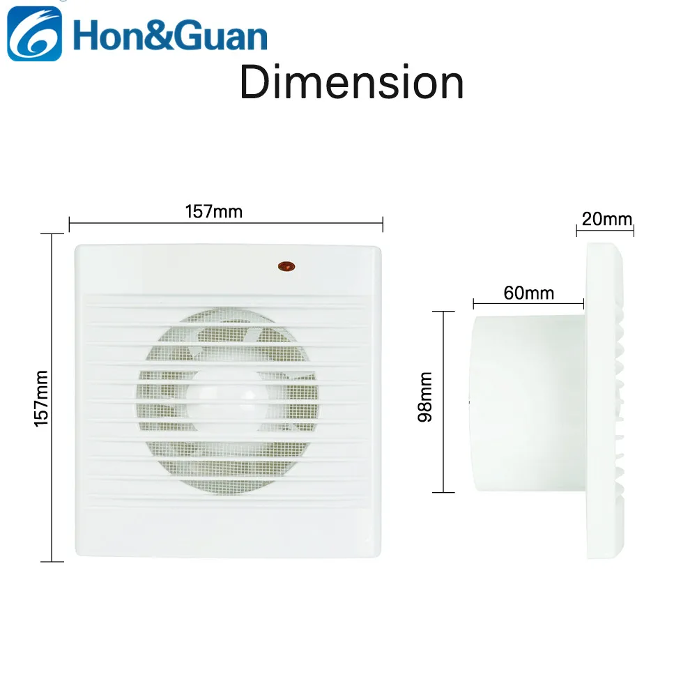 4 Inch Ventilator Extractor 14W 110V 220V Wall Mounted Exhaust Fan Silent Home Bathroom Kitchen Garage Air Vent Ventilation new