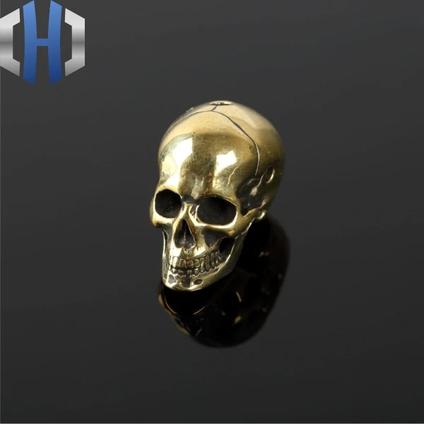 

Paracord Beads Brass Soul Skull Modeling Pure Copper Pendant Rope Handmade EDC Accessories
