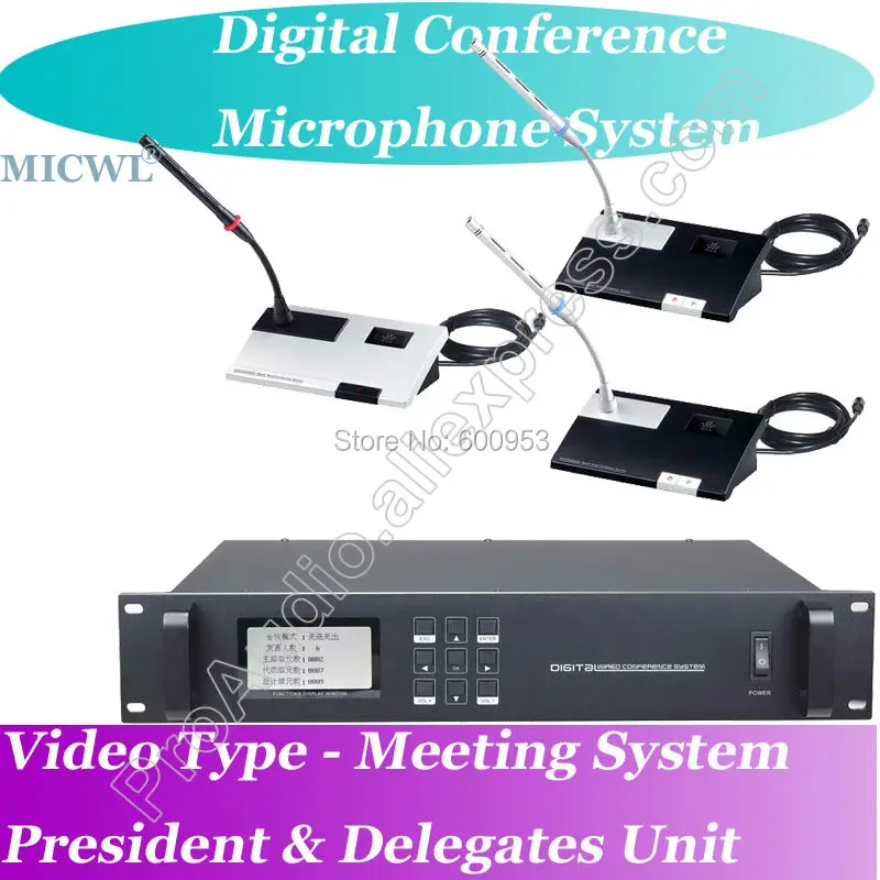 Micwl 1 الرئيس إلى 60 مندوب الميكروفون برو نظام الفيديو مؤتمر تلفزيونية مغلقة وظيفة السلكية الرقمية Micwl 1 الرئيس إلى 60 مندوب الميكروفون برو نظام الفيديو مؤتمر تلفزيونية مغلقة وظيفة السلكية الرقمية