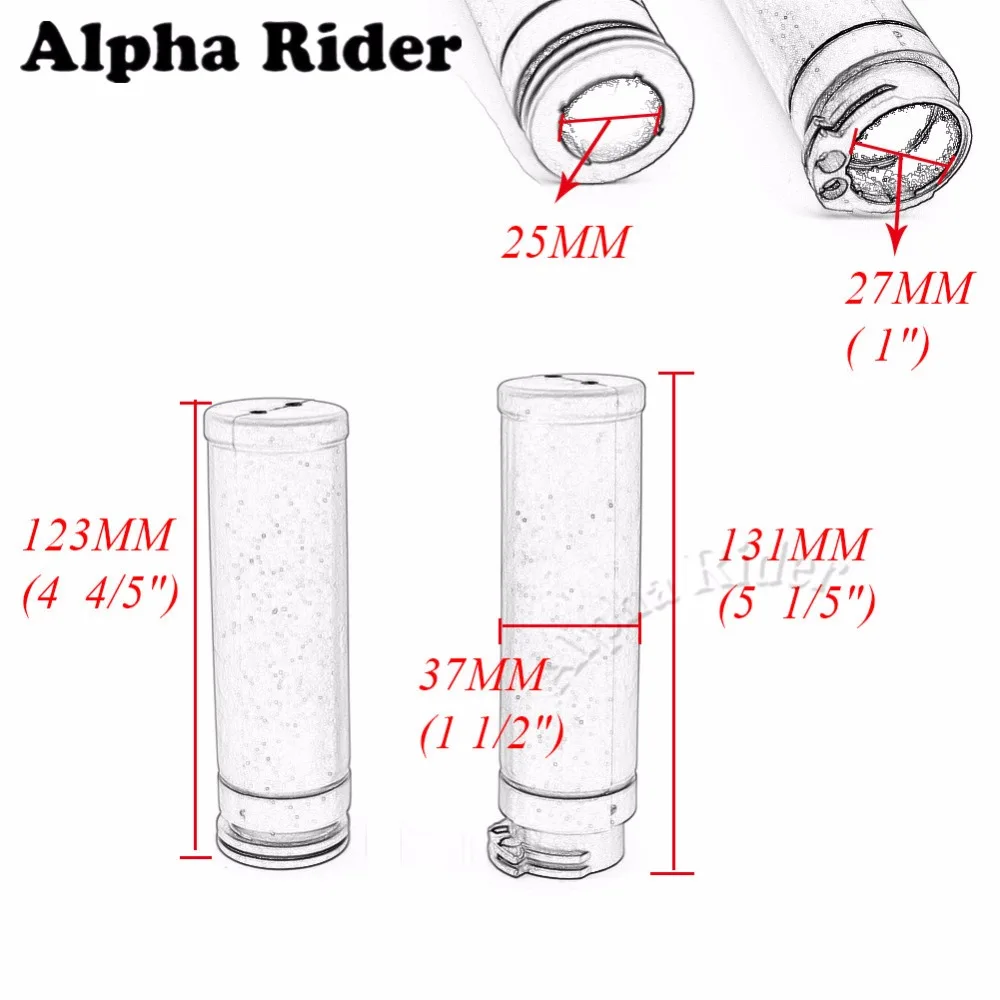 Алюминий и Резина 25 мм " Ручка Бар рукоятки для 86-17 Harley Sportster XL883 XL1200 Dyna Touring Road Electra скользит