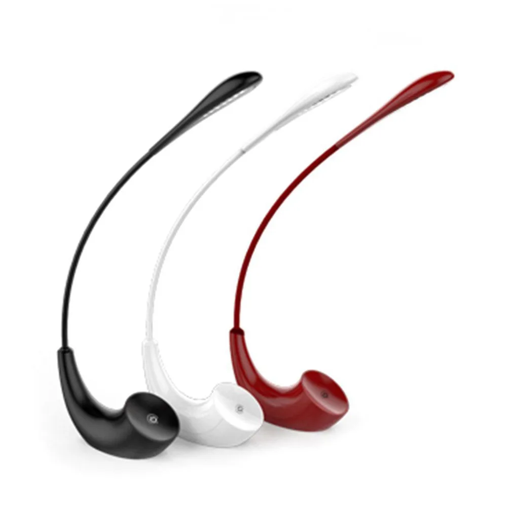 

LED USB Rechargeable Touch Sensor Switch Moon-Shaped Reading Lamp Flexible Desk Light Decorative Table Lamp Black/Red/White