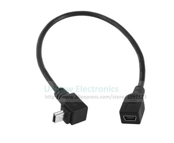 

GPS Mini USB 2.0 5P 5Pin 90D UP Direct Angled Male to Mini USB 5Pin Female Extension Connector Cable/Free DHL Shipping/100PCS
