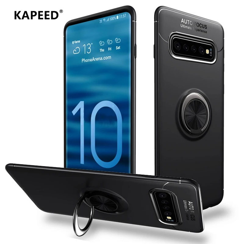 Чехол-держатель для Samsung Galaxy S10 Lite роскошное магнитное кольцо Мягкая силиконовая