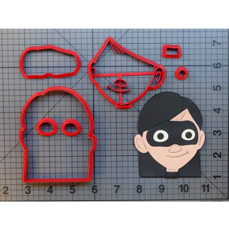 Parr 3 inch N3046 Суперсемейка Jack Parr резак для печенья, мастики форма для кекса плесень сделано 3D печатных торта украшения инструменты набор форм для печенья - Цвет: Parr 3 inch N3046