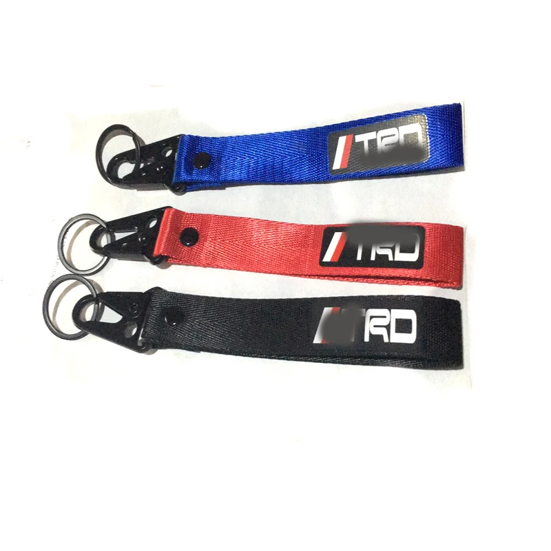 

Red Black Keyring Tags JDM Keychain FOR Racing Key chain Key Phone Holder Quick Release Drift Car Heat Transfer