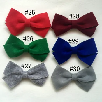 

10pcs/lot Multi Color Handmade Bow-knot Customized Hair Accessories For Girls Without Clips Headband Soft Non-wave Bow Hair Wear