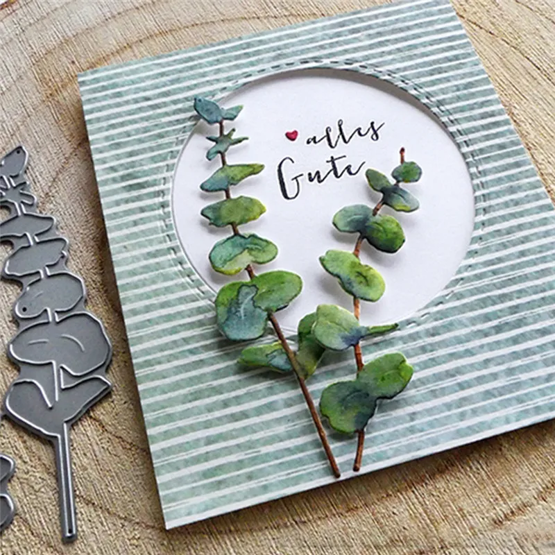 

Eastshape Eucalyptus Branches Metal Cutting Dies for DIY Scrapbooking Leaves Card Making Album Embossing Craft Dies New 2019