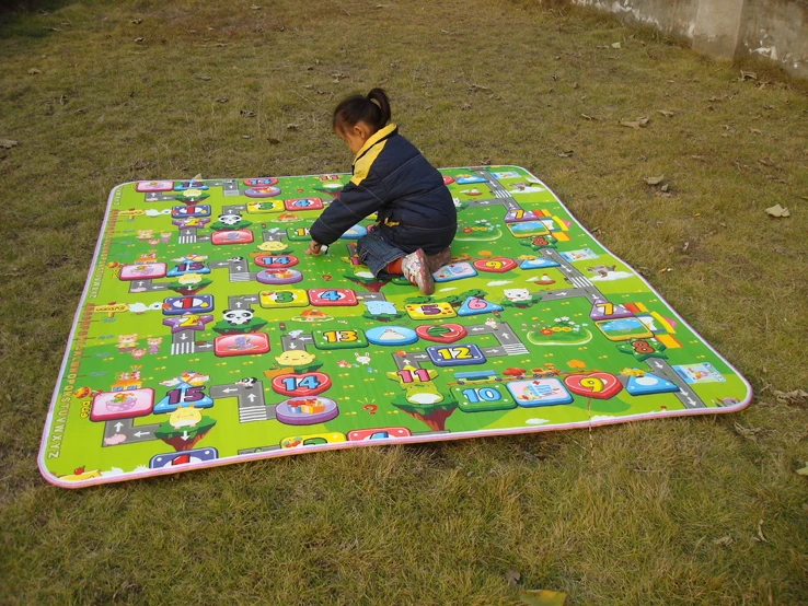 Коврик игровой детский 200*180*3 см двусторонний толстый|thick play mats|baby matplay mat |