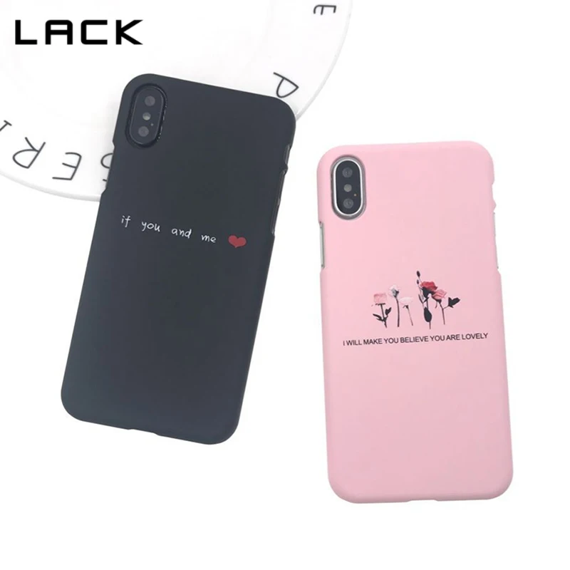 Модный чехол для телефона с буквенным принтом iphone 7 6 6s 8 Plus пары мультяшным