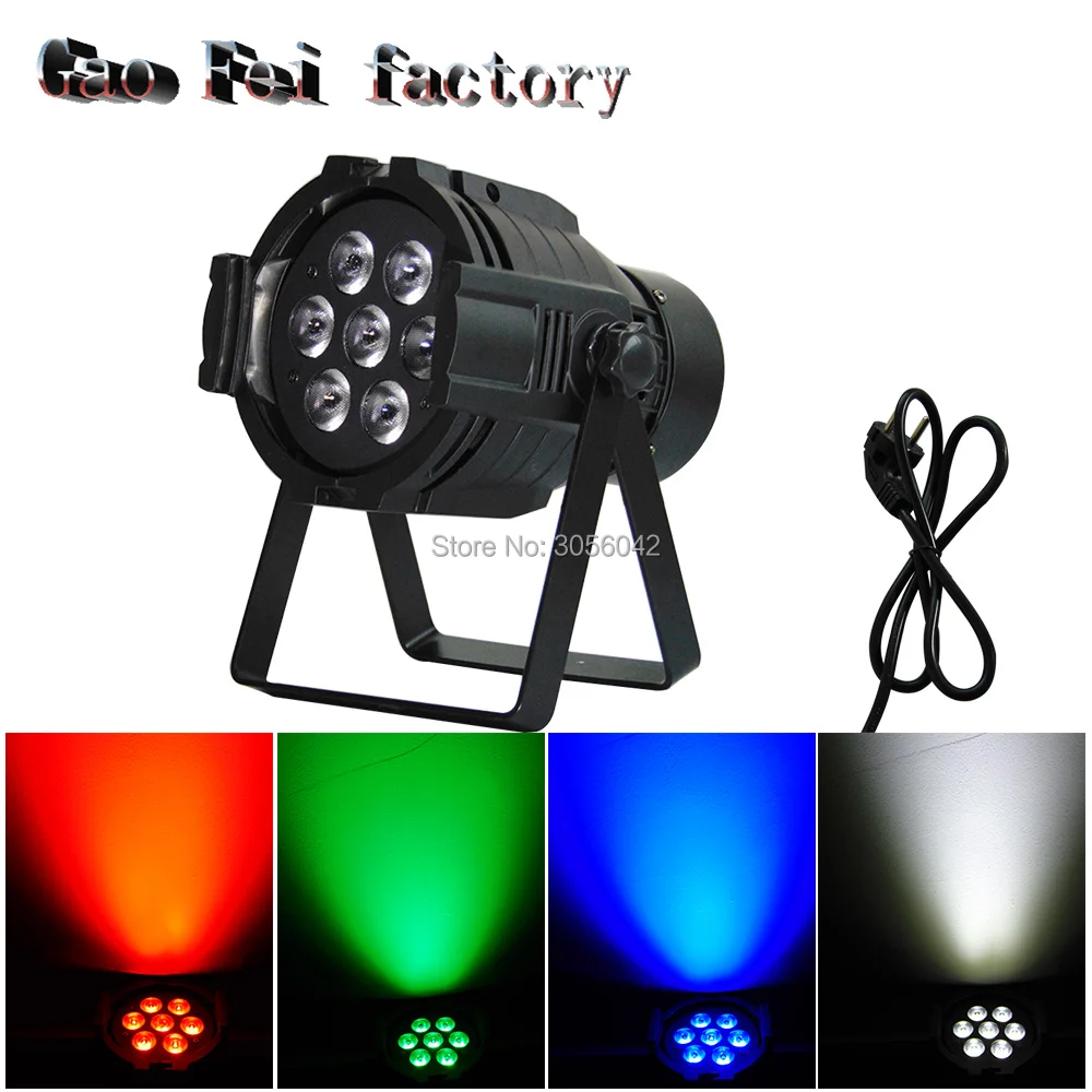 

Cast aluminum 7x12w led Par lights RGBW 4in1 par led dmx512 disco lights professional stage dj equipment