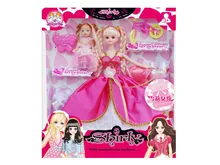 for Barbie Doll 30cm And A Baby Doll Dress Plus four Sets Of Dress Clothes Shoes Bags For bid doll Fashion Gift Top quality