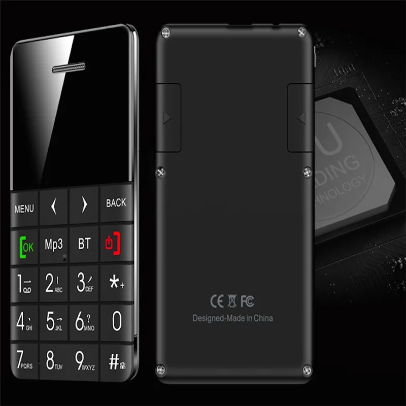 AEKU Qmart Q5 2G GSM карта Мобильный телефон 5,5 мм ультра тонкий карманный мини тонкий телефон 0,96 дюймов карта сотовый телефон