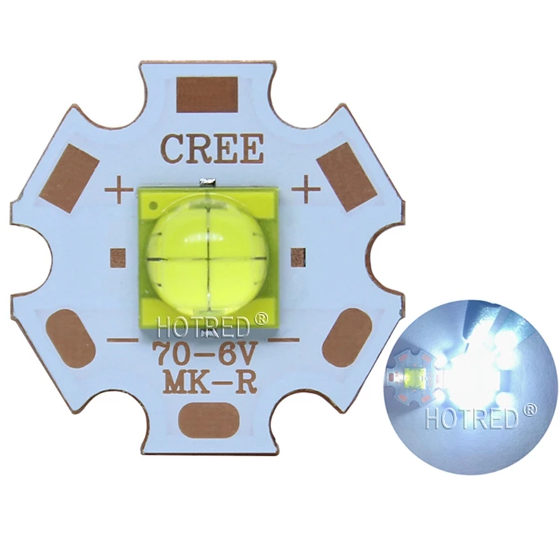 Новый 1 комплект 6 в ETI 7070 20 Вт светодиодный ОД с излучателем диода вместо MKR MCE XHP50
