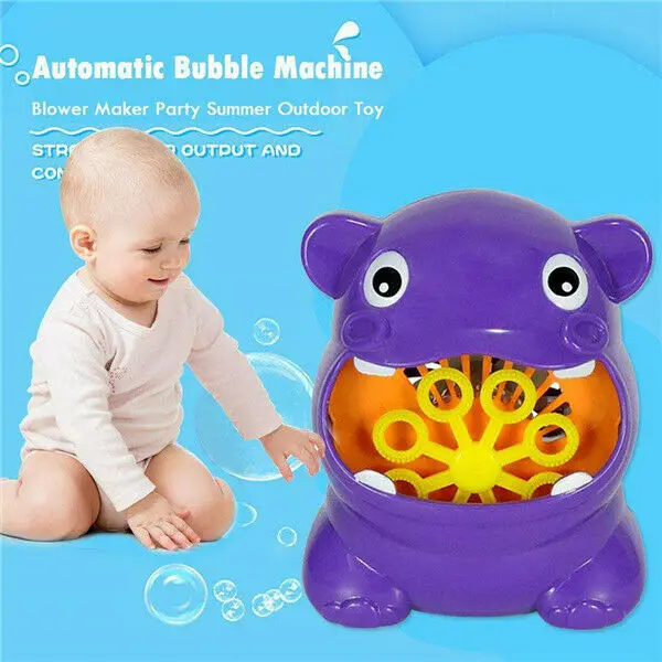 

Bubble Machine Big Frog Automatic Bubble Maker Blower Music Bath Toys For Baby