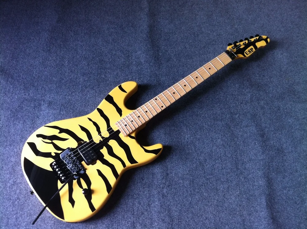 

ESP-R George Lynch M-1 Tiger Signed electric guitar with floyd rose bridge