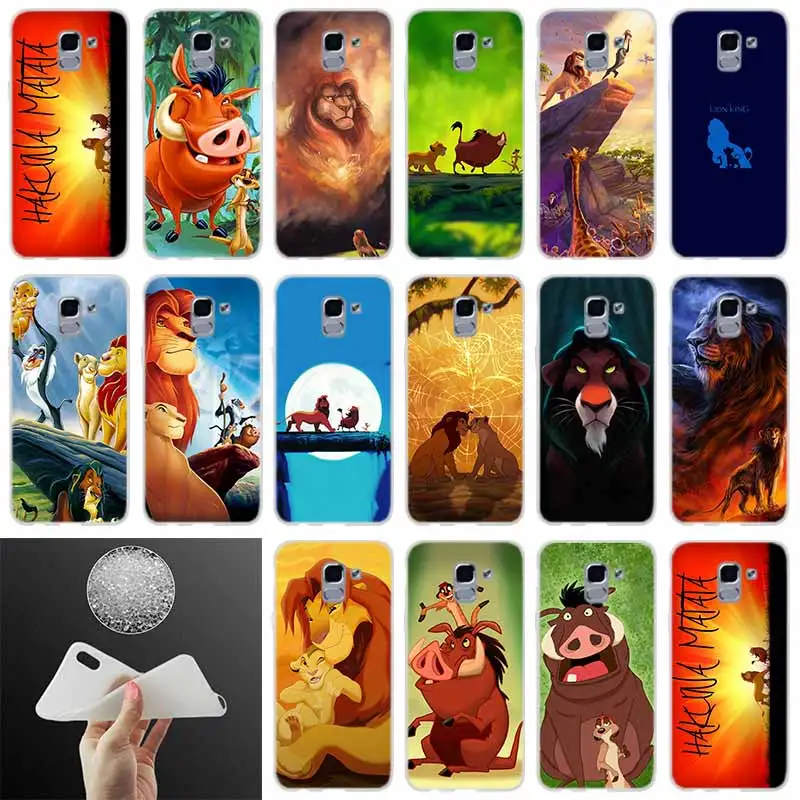 

Soft Phone Cover Comic The Lion King Hakuna Matata FOR Samsung Galaxy J6 J4 J8 J7 2018 Plus J3 J5 J7 Prime Pro 2017 2016 case