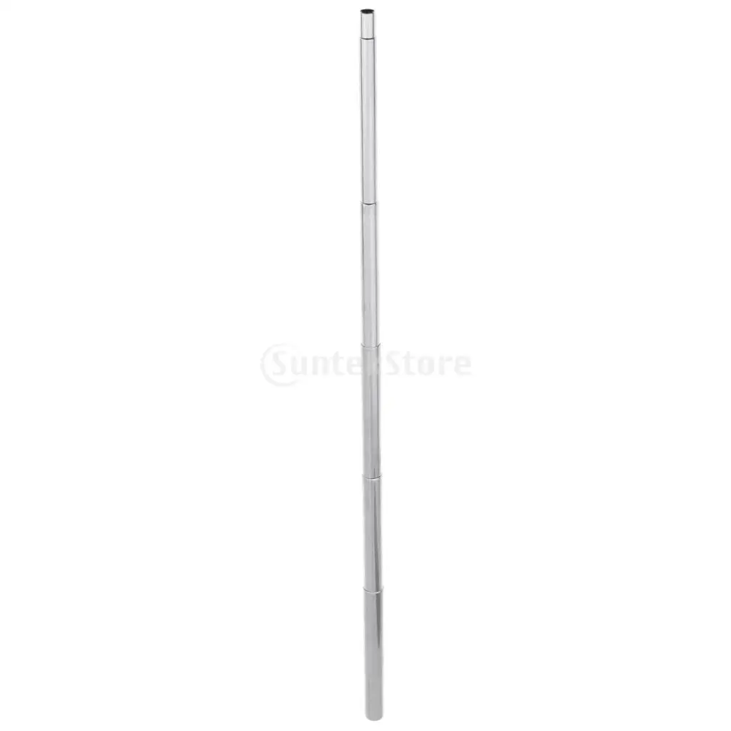 Collapsible Blow Fire Tube Stainless Steel Fire Bellows Manual Blowing Tube for Outdoor Camping Backpacking Fishing Picnic
