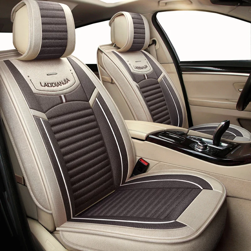 

Automobiles New Flax Universal car seat cover for Honda Civic Accord Fit Element Freed Life Zest car accessories car-styling
