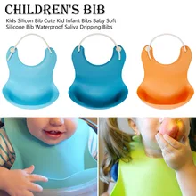 Водонепроницаемые детские нагрудники для младенцев, Мягкие Силиконовые Слюнявчики, Слюнявчики для малышей, детские нагрудники для кормления, нагрудники для девочек, фартук