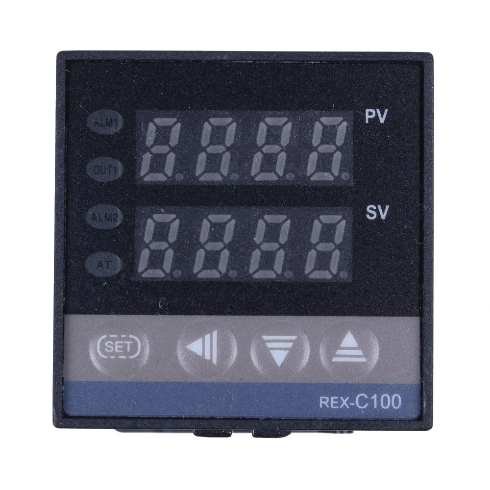 Новый стиль Digital 220 В pid REX C100 Температура контроллер + max.40a ССР K термопары Набор