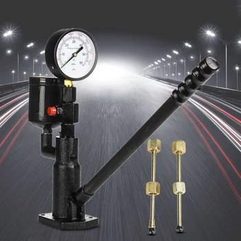 

Bar/PSI 0-60Mpa Steel 1L Pop Diesel/Injector Nozzle Pressure Tester Dual Scale Read Gauge Black High Pressure Pipe Diagnostic