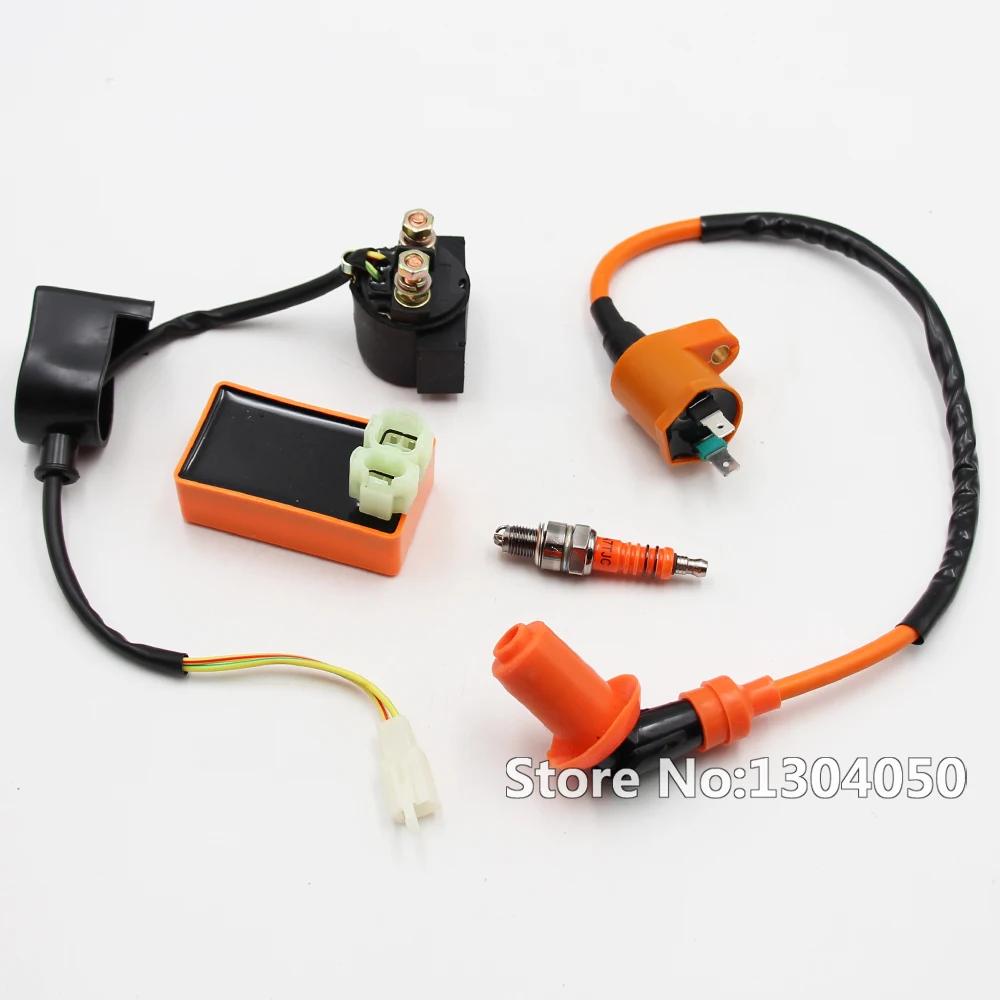 GY6 50cc 125cc 150cc Scooter Rendimiento Racing CDI Bobina De Encendido de Arranque Relé Atv Taotao SunL A7TJC Bujía nueva
