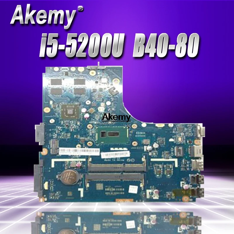 

ZIWB2/ZIWB3/ZIWE1 LA-B091P for Lenovo B40-80 N40-80 notebook motherboard CPU i5-5200U R5 M330 2G DDR3 100% test work