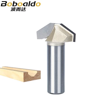

1pc 1/2 Shank Router Bits For Wood CNC Engraving Cutter Woodworking Tool Router Carbide Tipped Grooving Tool Fresa