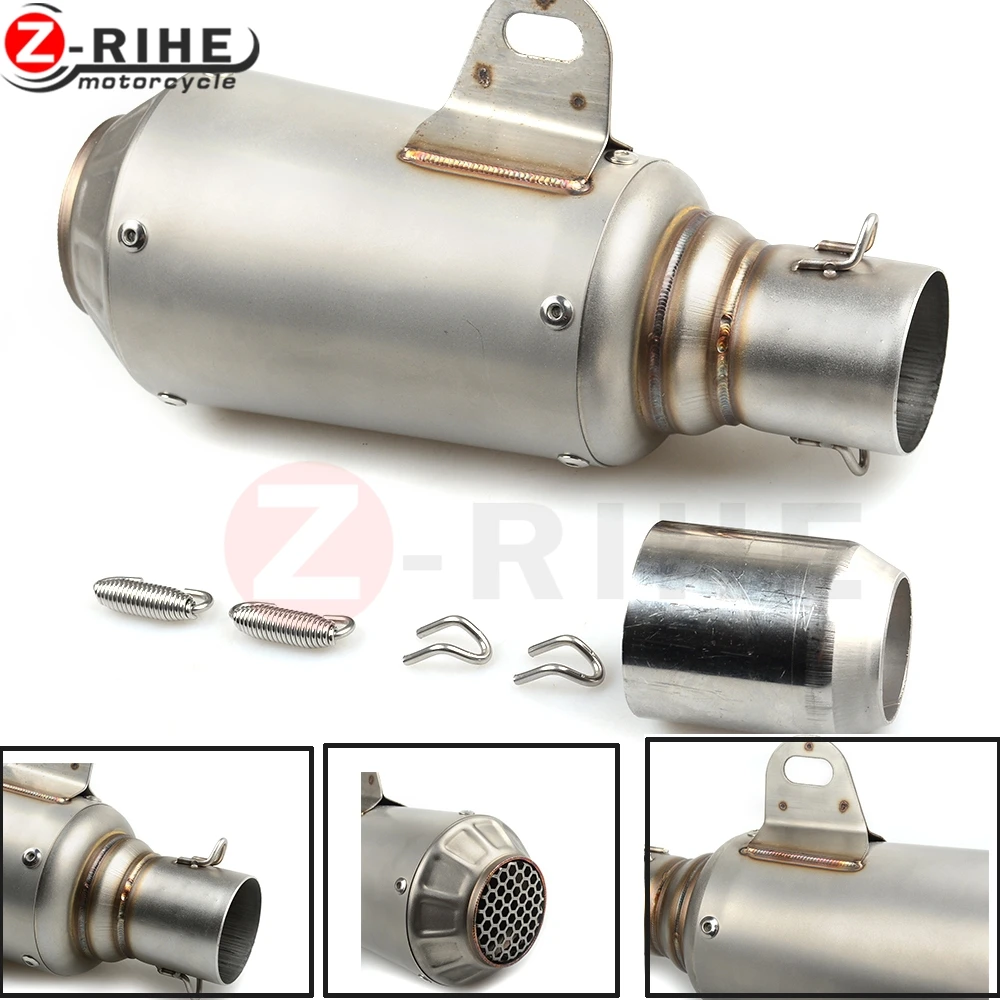 Universal 36-51mm Modified Exhaust Motorcycle Silencer Exhaust Pipe Carbon Fiber For HONDA CBR600RR PCX 125/150 CB 599 919 400