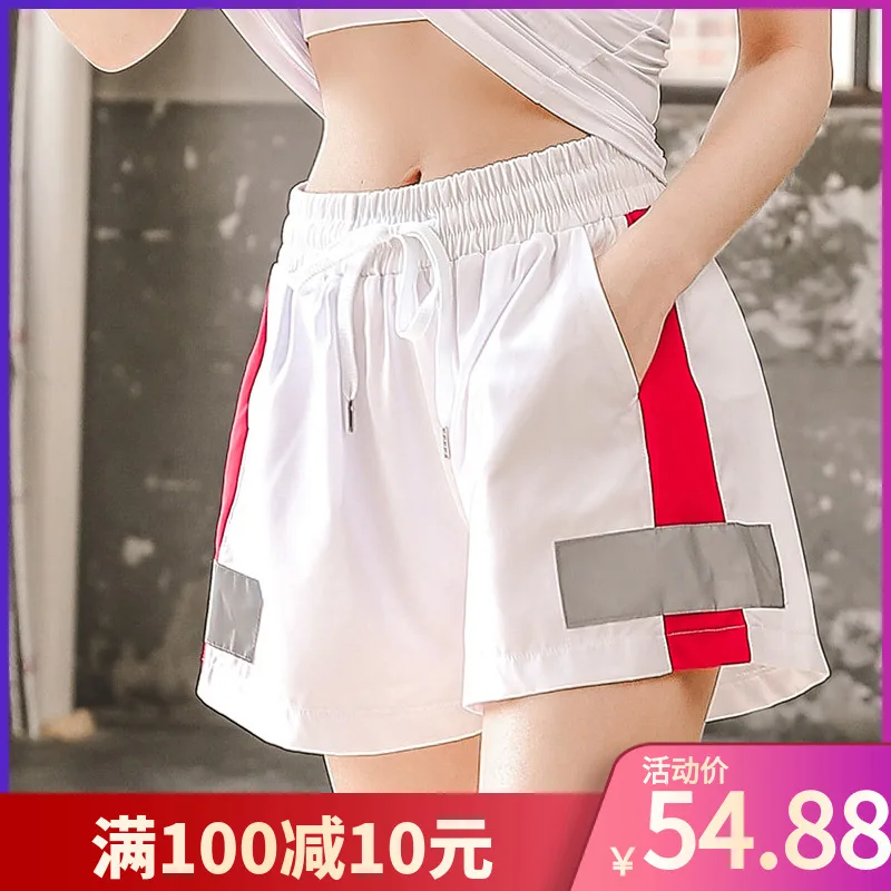 

2019 Summer Biker Shorts Female Loose Large Size Tie Sweat-absorbent Casual Pantalones Cortos Mujer Sport Tide Style TQ2675D