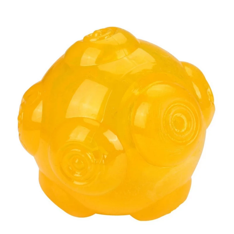 Прочная резиновая игрушка для собаки в форме жевательные игрушки мяч Интерактивная писк обучение, игры для домашних животных Мячи Игрушки для маленьких собак расходные материалы - Цвет: Y