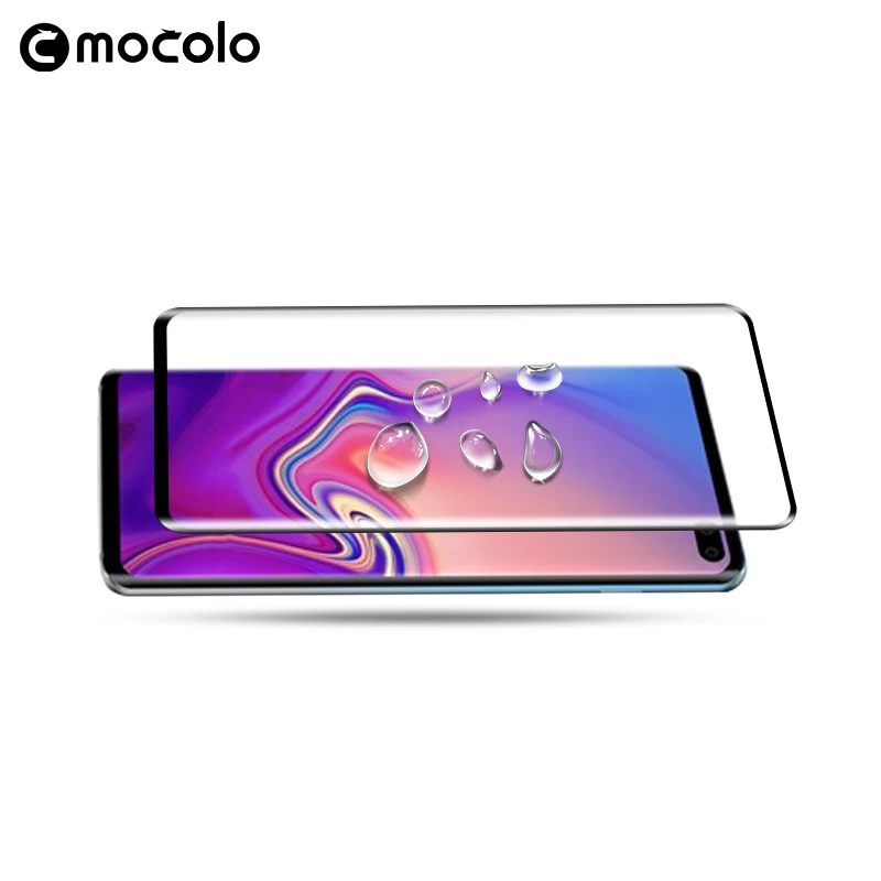 Mocolo 3D Curved Full Screen Premium Glass for Samsung Galaxy S10 and S10 Plus Tempered Glass Film Full Cover Screen Protector