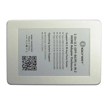 

U.2 (SFF-8639) To M.2 NVMe PCI-e I/F SSD Adapter HDD with enclosure