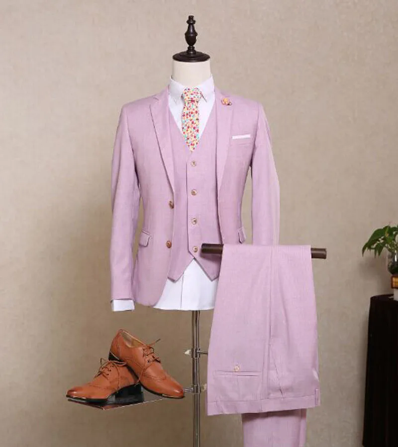 2017 High Quality Lilac Men Suits Blazer Tailormade Bespoke Wedding