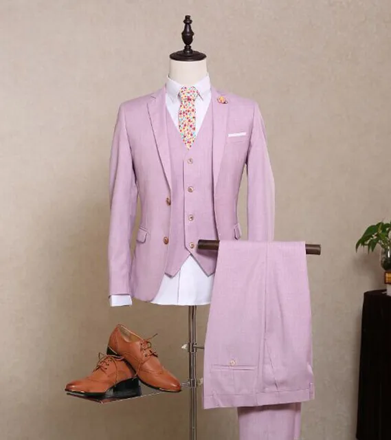 2017 High Quality Lilac Men Suits Blazer Tailormade Bespoke Wedding