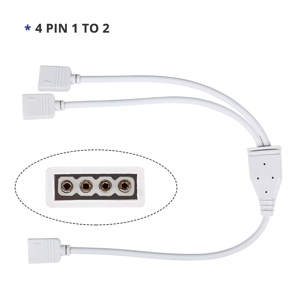 4 Pin 5 штифтов проволочный коннектор отклонения в размерах на 1-2 от 1 до 3, для малышей от 1 до 10 Женский Splitter Разъем кабель-удлинитель для цветная(RGB) светодиодная лента RGBW/WW Светодиодные ленты