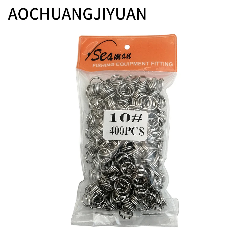 

500PCS Heavy Duty Stainless Steel Fishing Split Rings Lure Solid Ring Loop For Blank Crank Bait Connectors Tackle Tool Kit