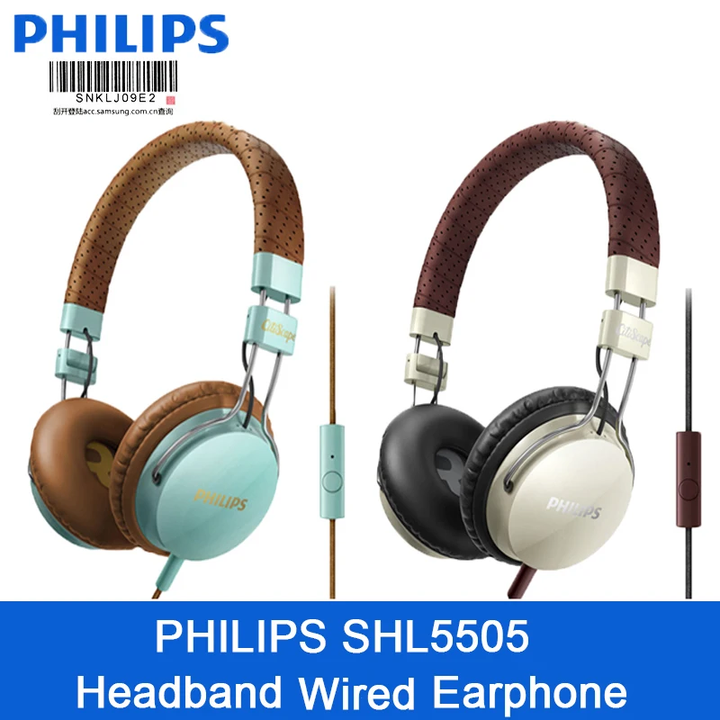 

Original Philips SHL5505 foldable headphone with microphone High-quality Sound headsets for Computer Support official test