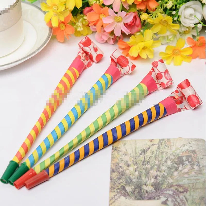 Funny Long Blowouts Thread Blow Out Whistles Noise Maker Kids Gift Toys