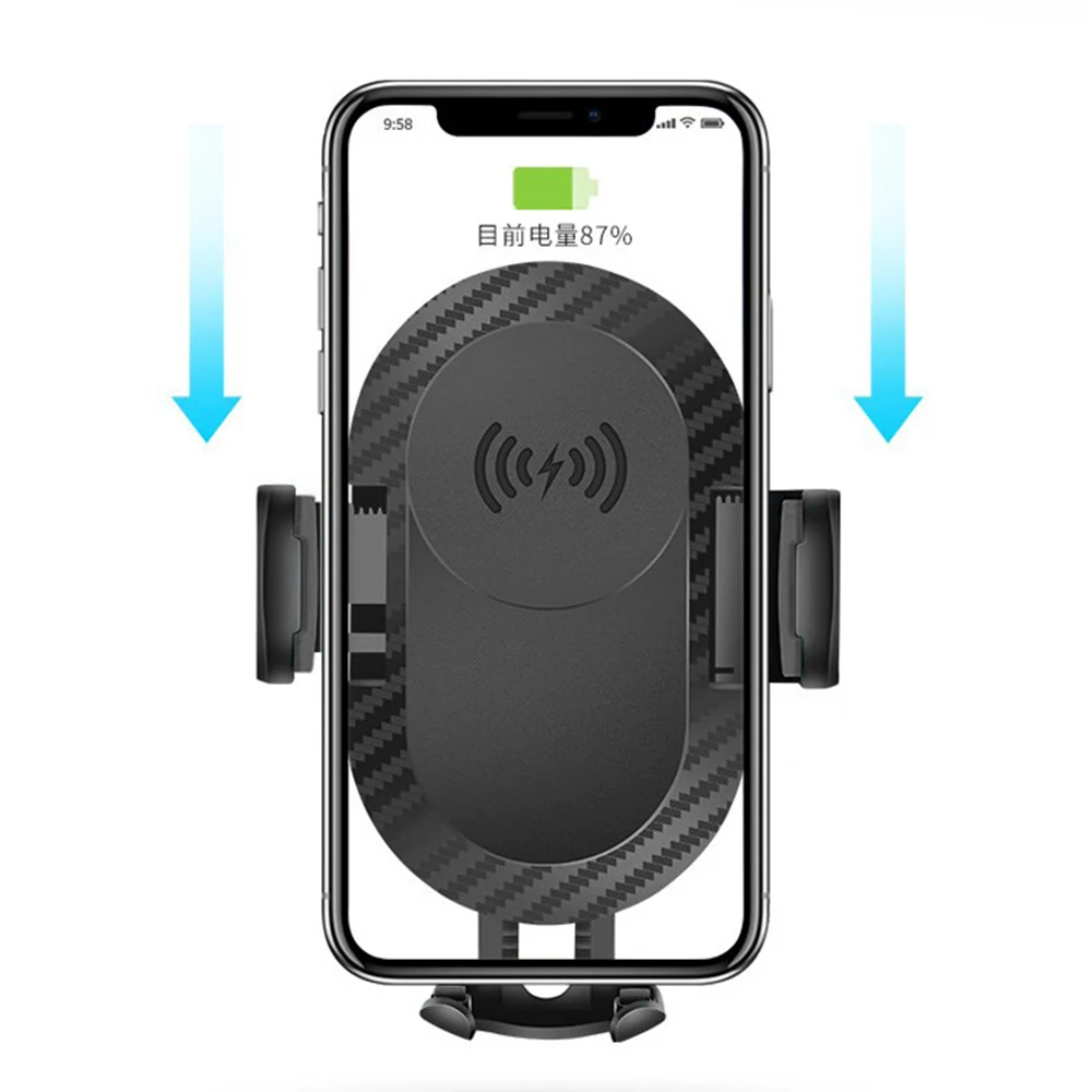 

Qi Car Wireless Phone Fast Charger for Iphone 8 Plus X Xs Max Mobile Phone Usb Charger Charging Station Dock Air Outlet Holder