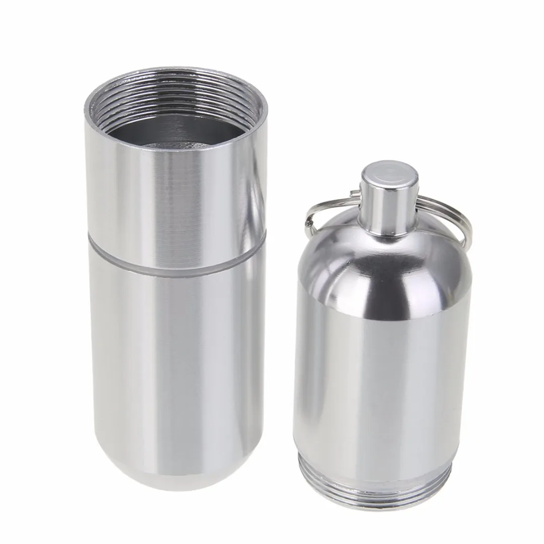 Mayitr Metal Cigarette Box Holder Aluminum Portable  Keychain Cigarette Case Storage For Outdoor Camping Smoking Accessories
